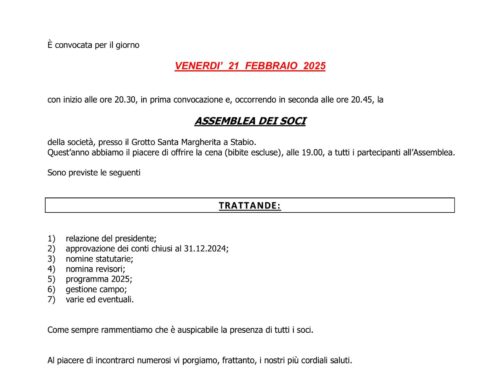 CONVOCAZIONE ASSEMBLEA 2025