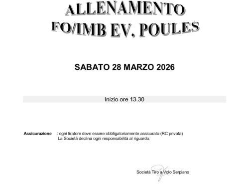 ALLENAMENTO 28 MARZO 2026